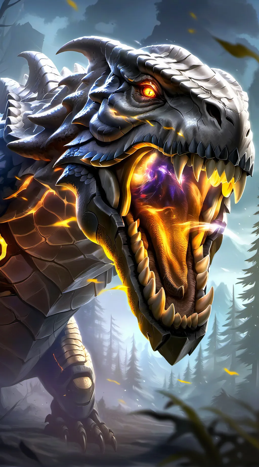 ai character: Tyrannosaurus Imparatovenator background