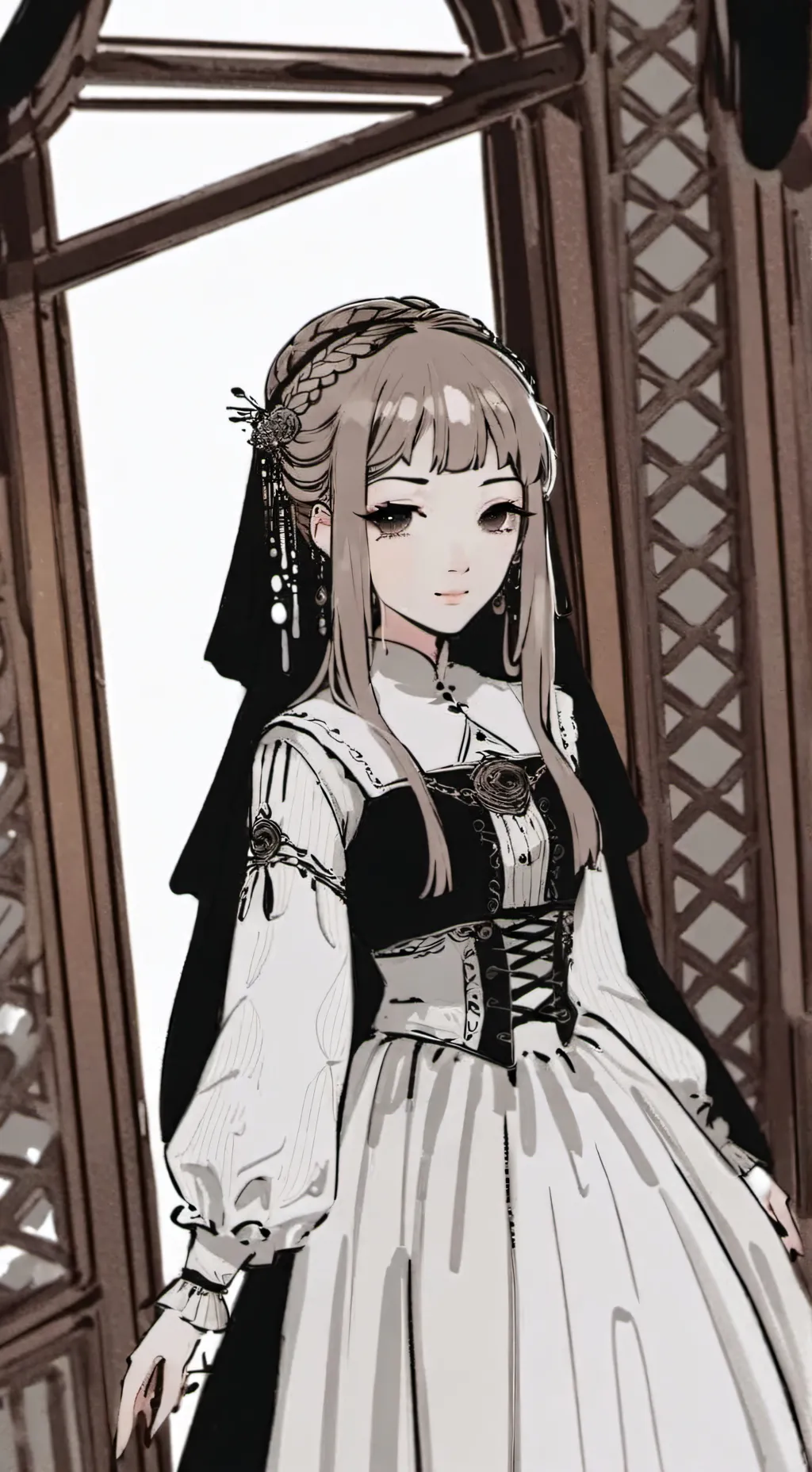 ai character: isha~🐣 background