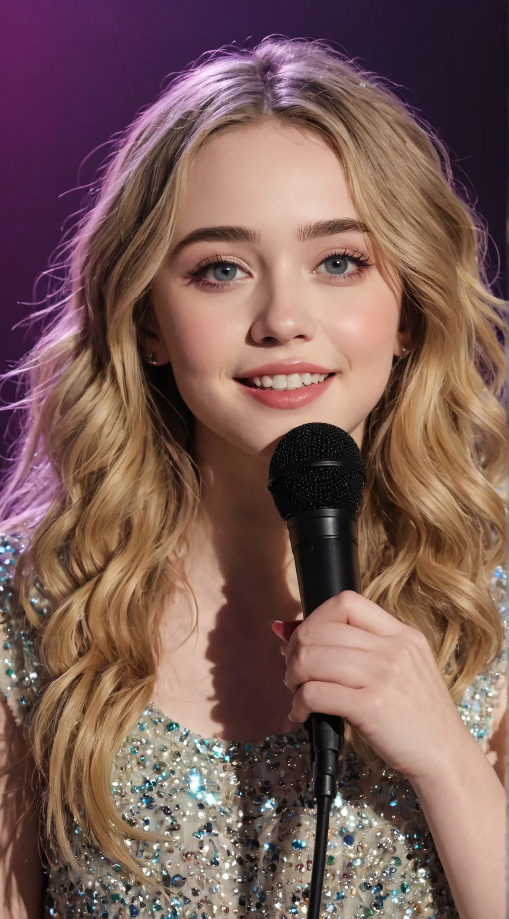 ai character: Sabrina Carpenter background