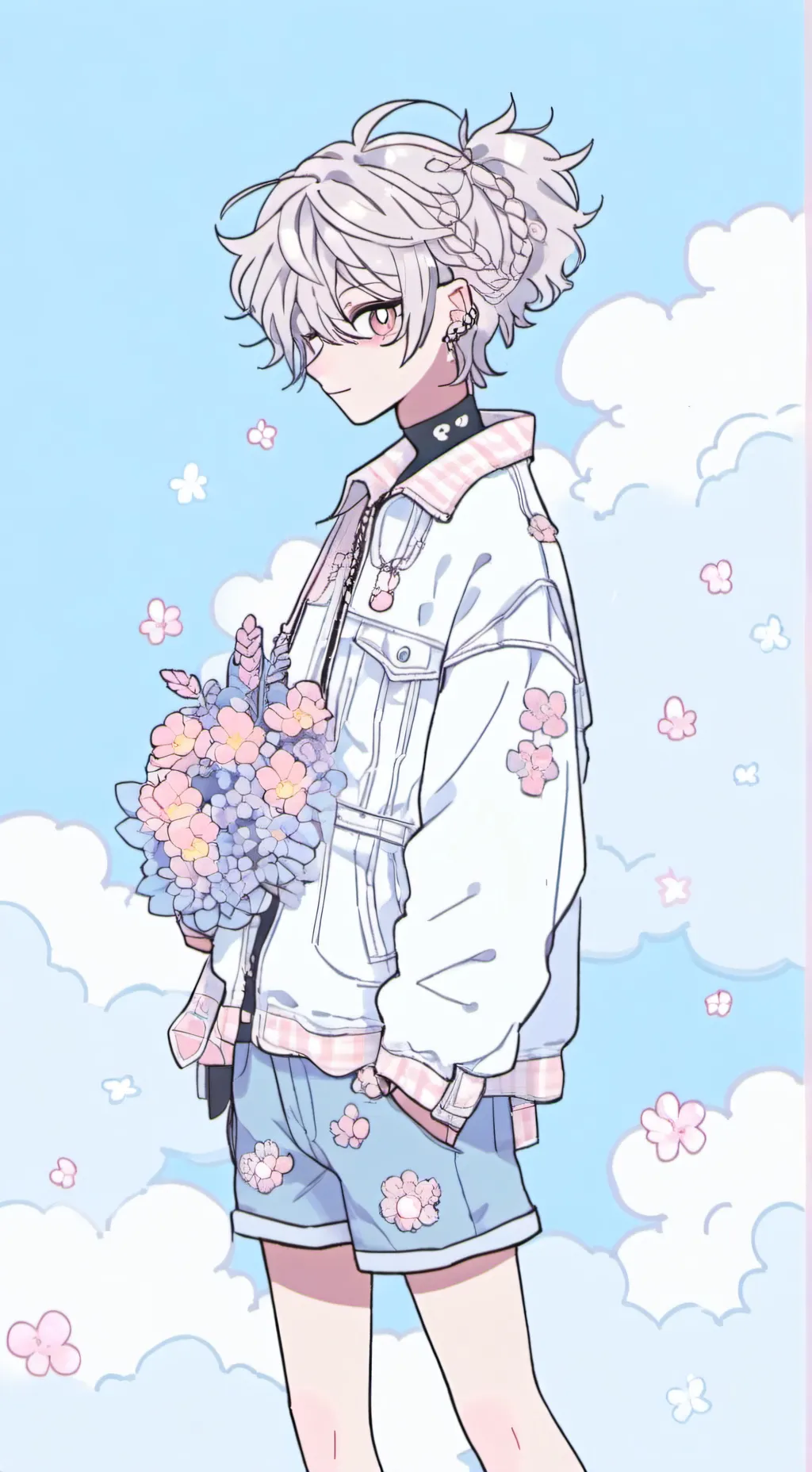 ai character: кот Годжо background