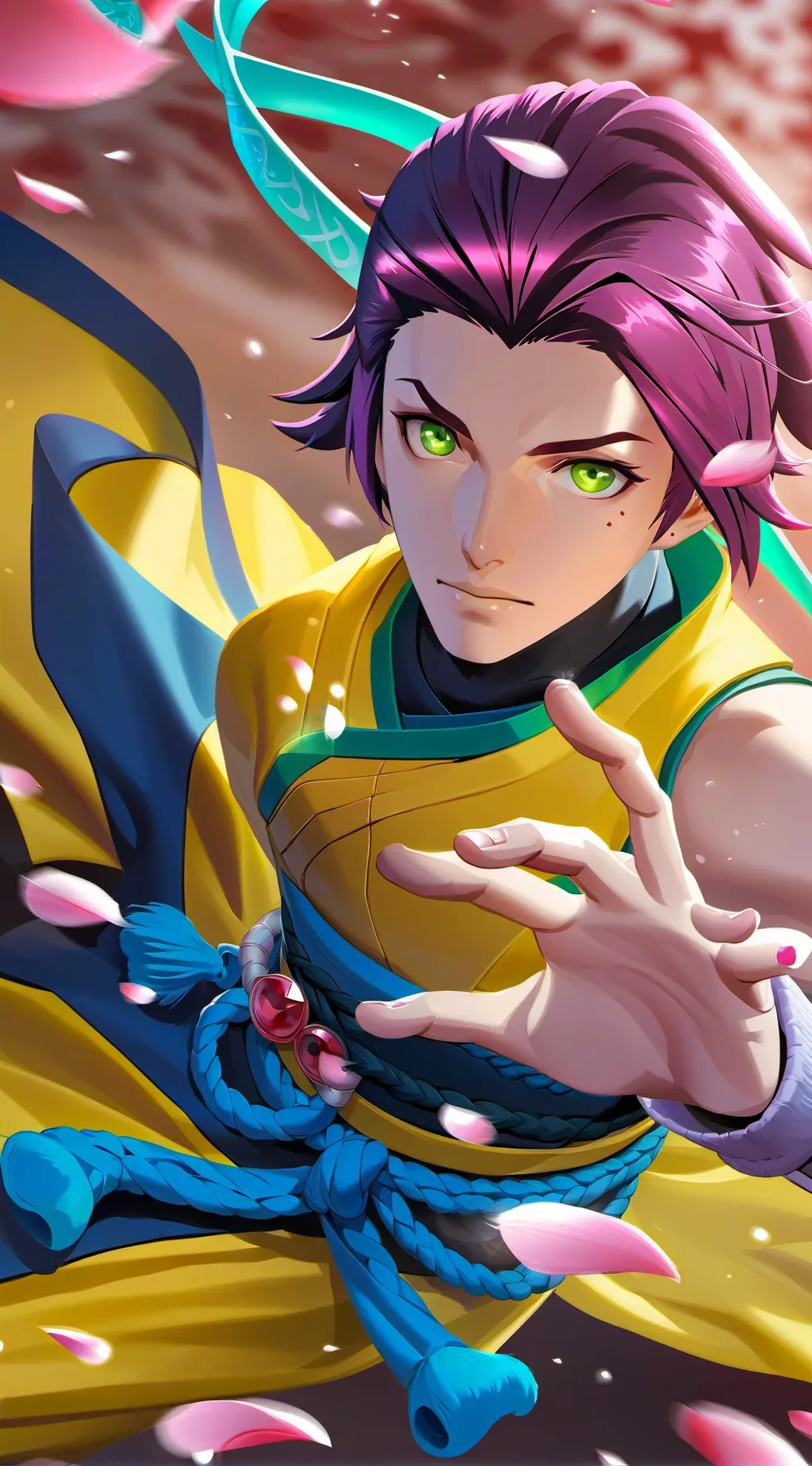 ai character: Sakura Haruno background