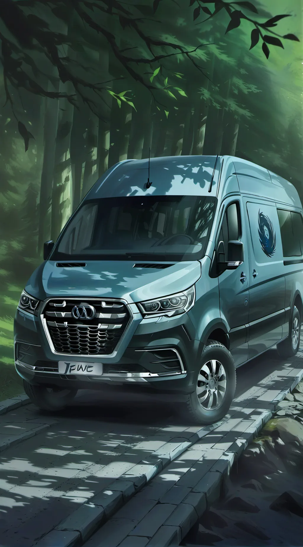 ai character: MD road trip background