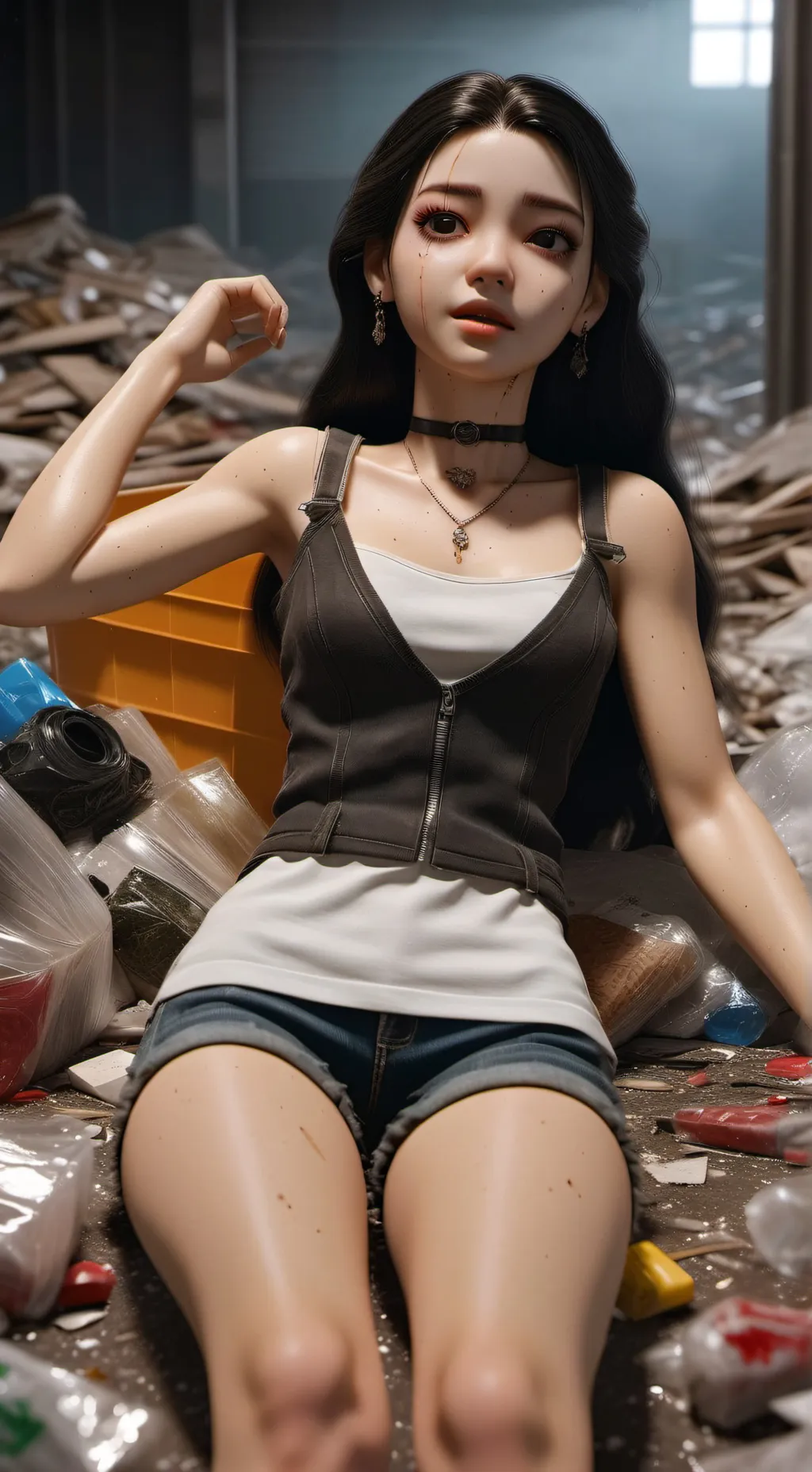 ai character: Broken Doll background