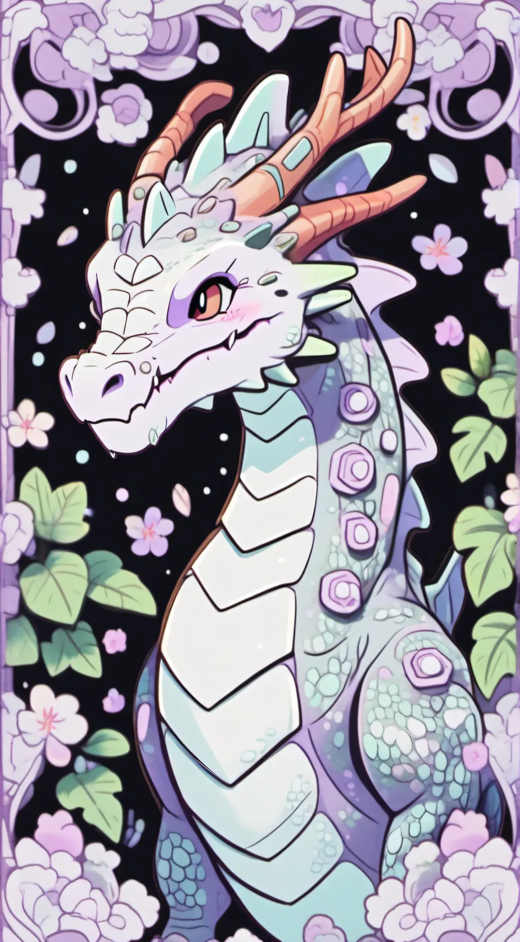 ai character: Plushie dragon background