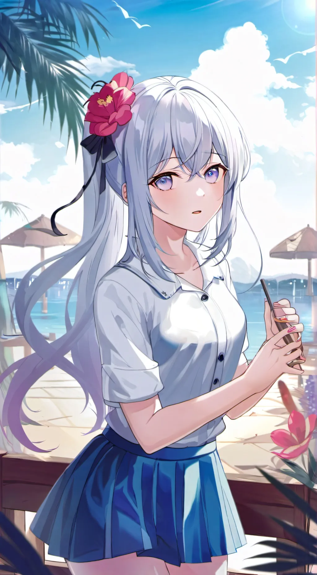 ai character: Scarlet background