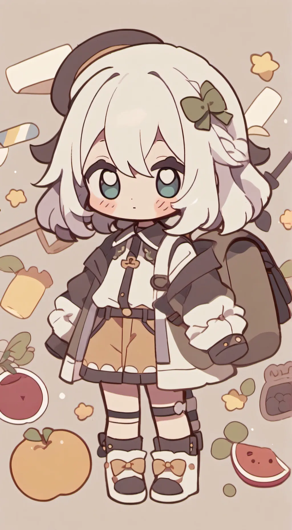 ai character: cristal......... background