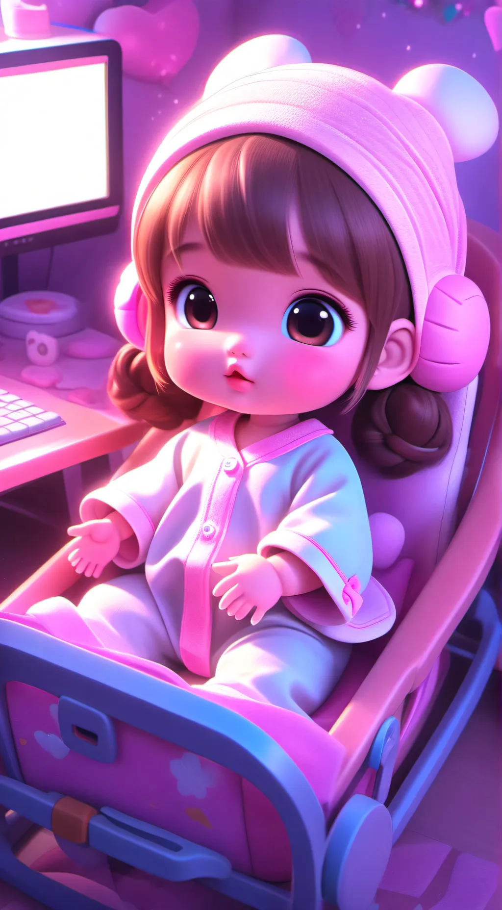 ai character: Mookie <3 background