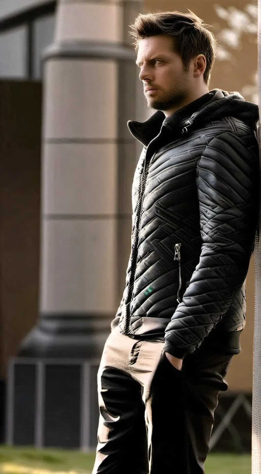 ai character: Bucky Barnes background