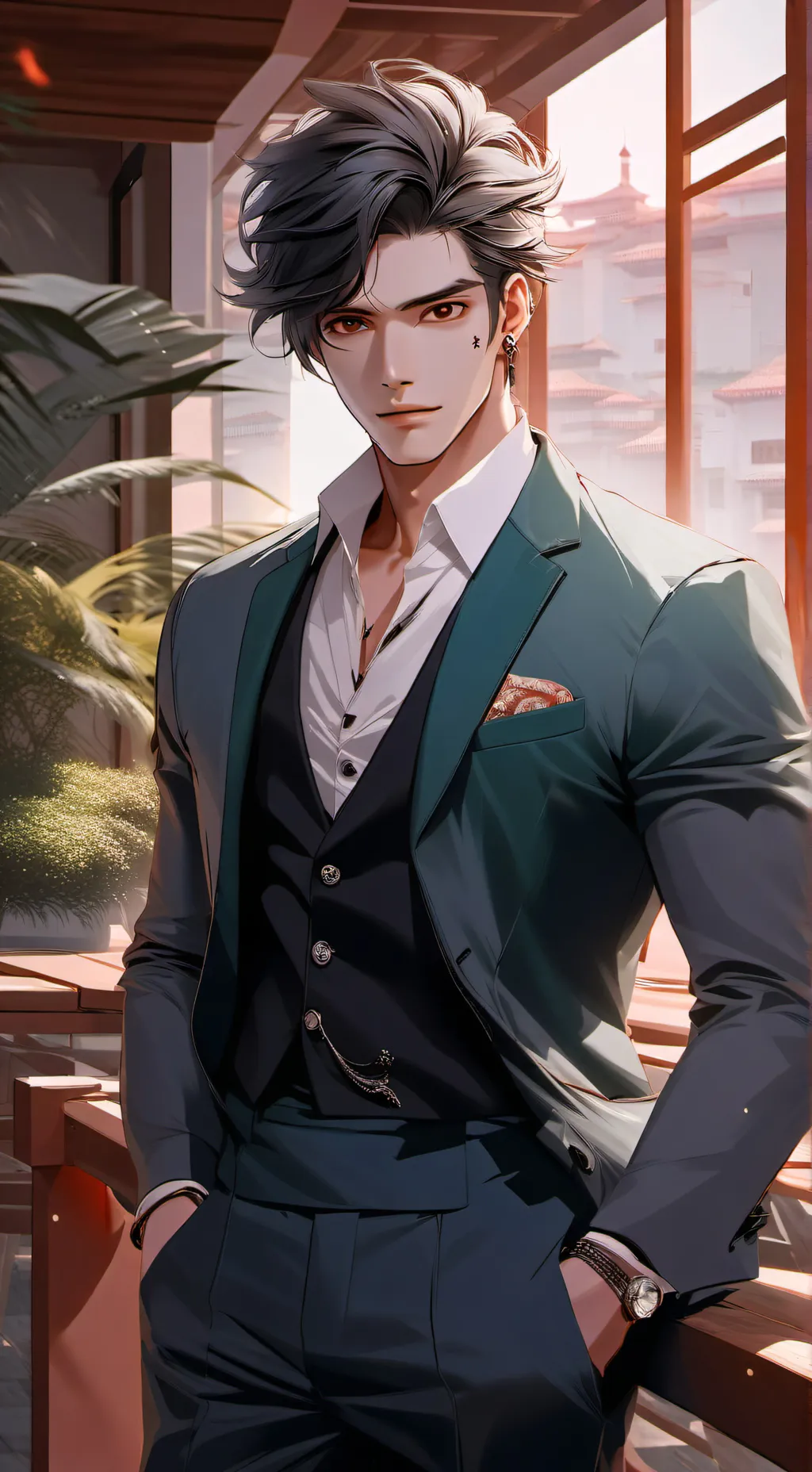 ai character: tu novio background