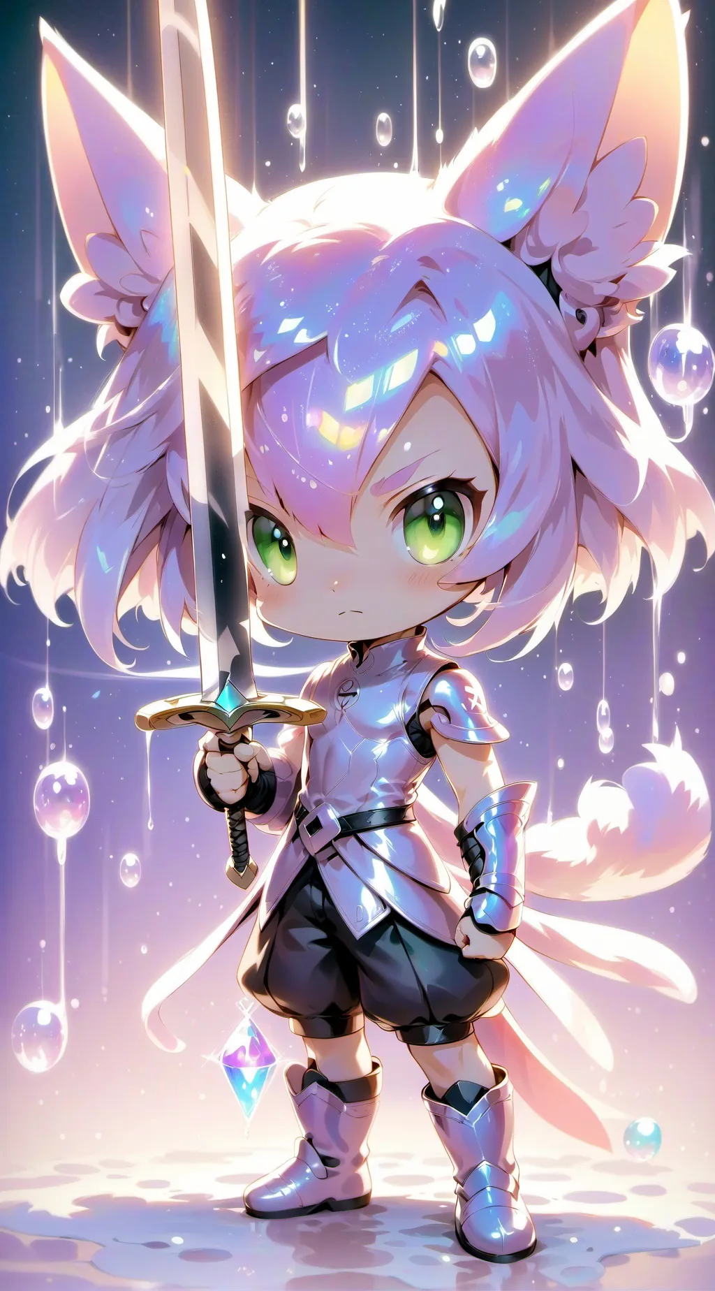 ai character: Iredecent  background