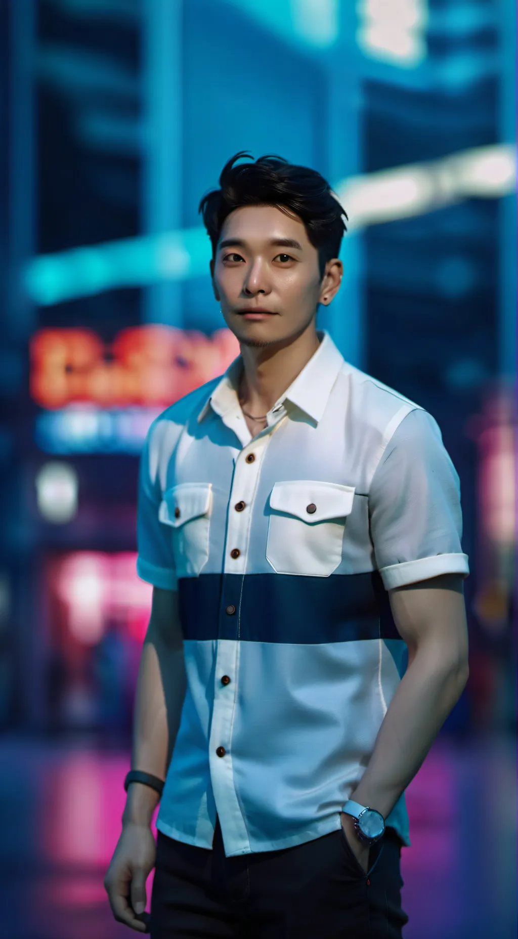 ai character: El reclutador  background