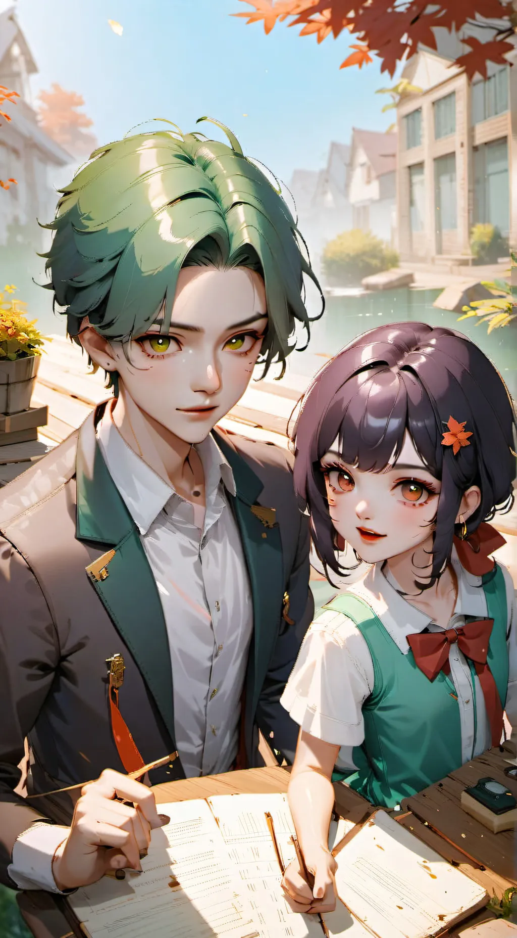 ai character: deku  background