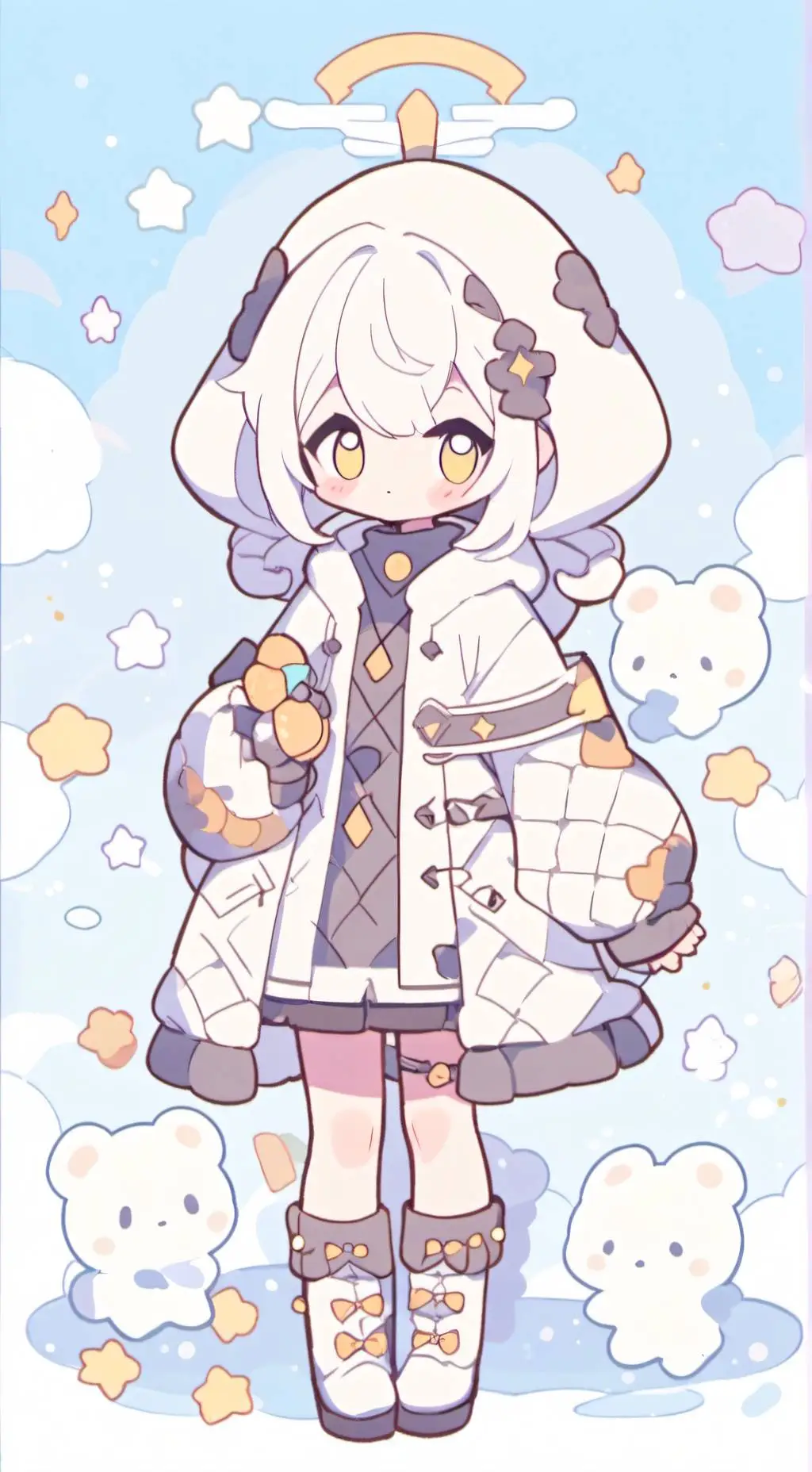 ai character: I.N. ✨ background