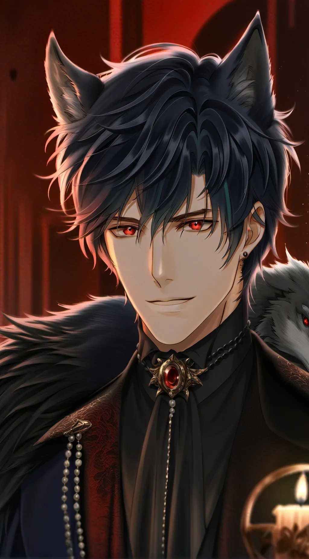 ai character: Amier mekis  background