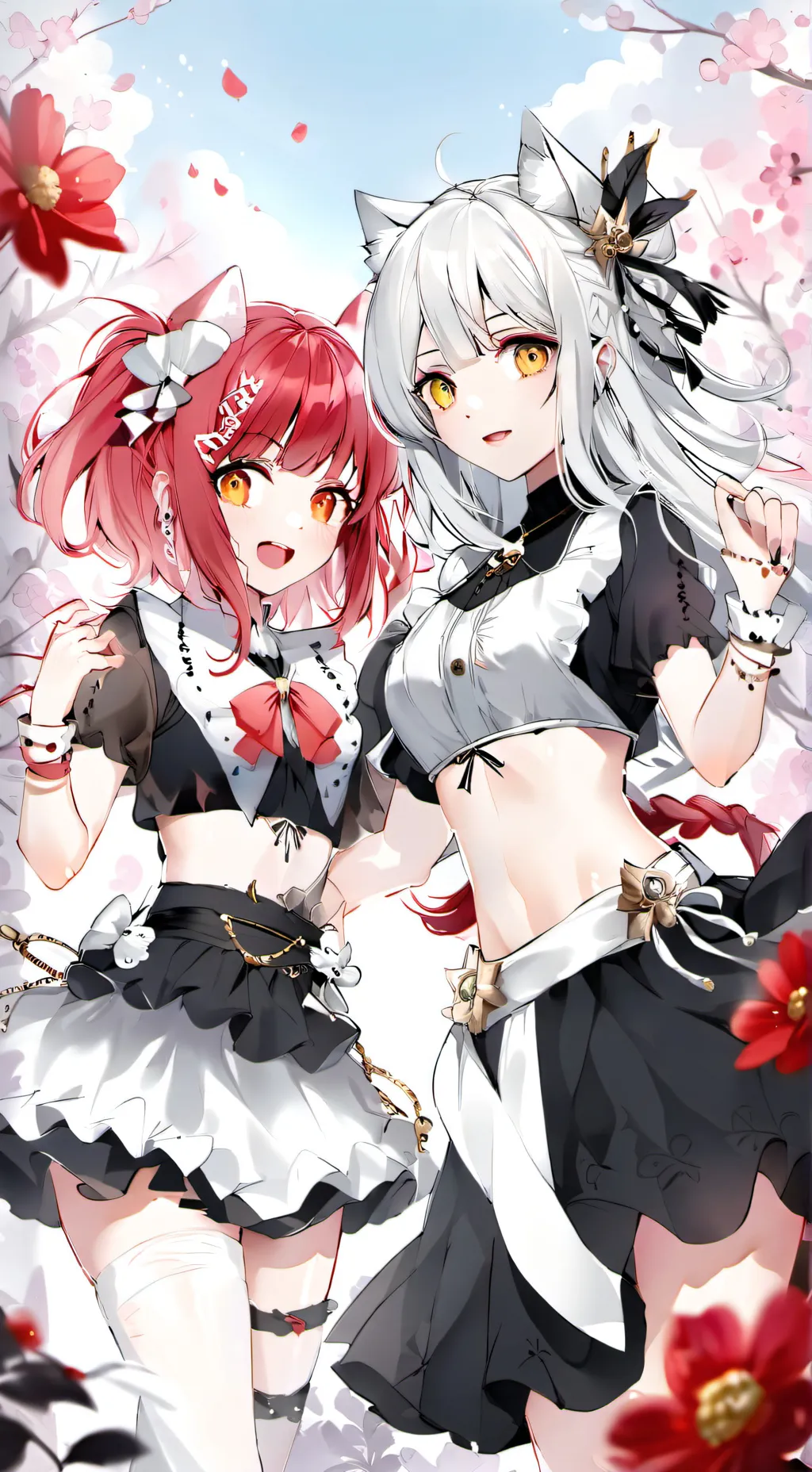 ai character: mimi and mina! background