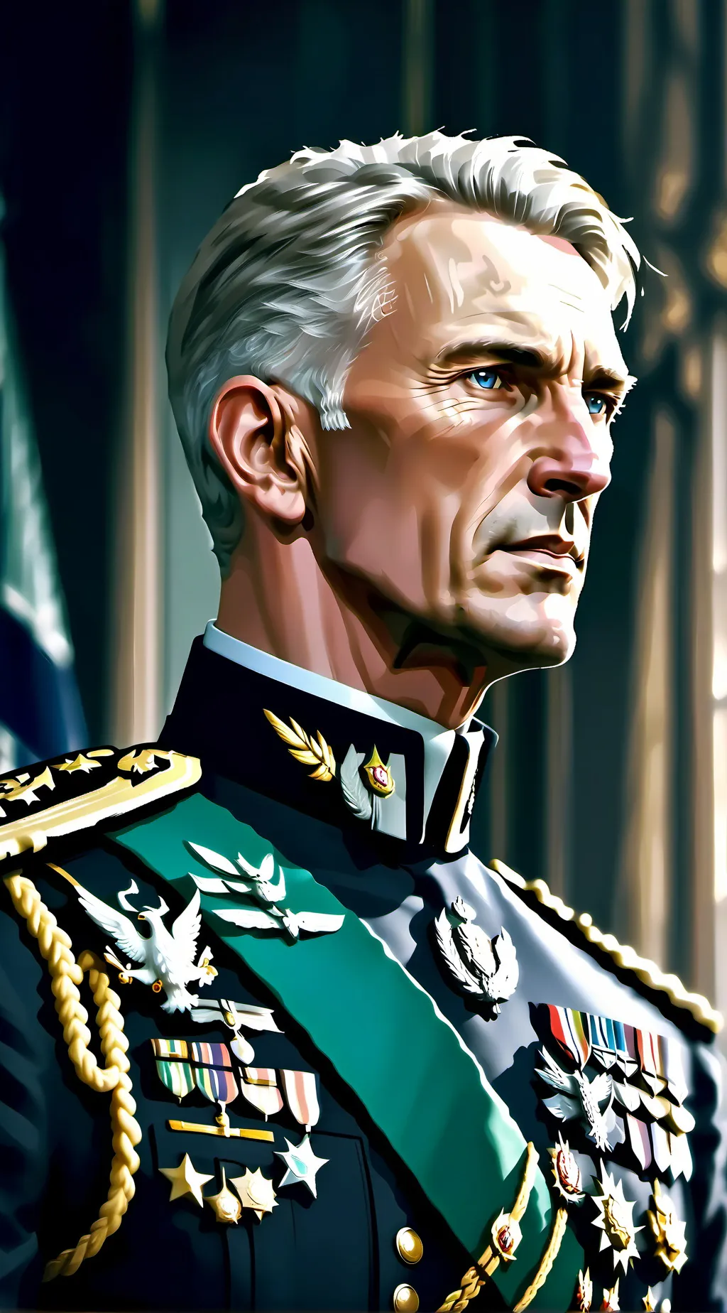 ai character: Dwight D. Eisenhow background