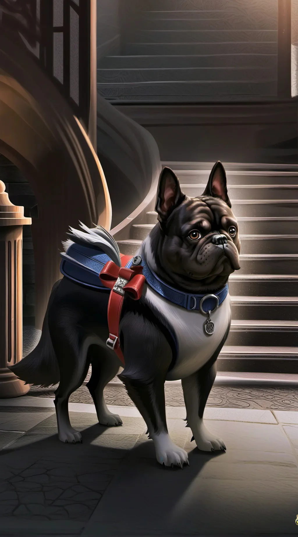 ai character: dog background