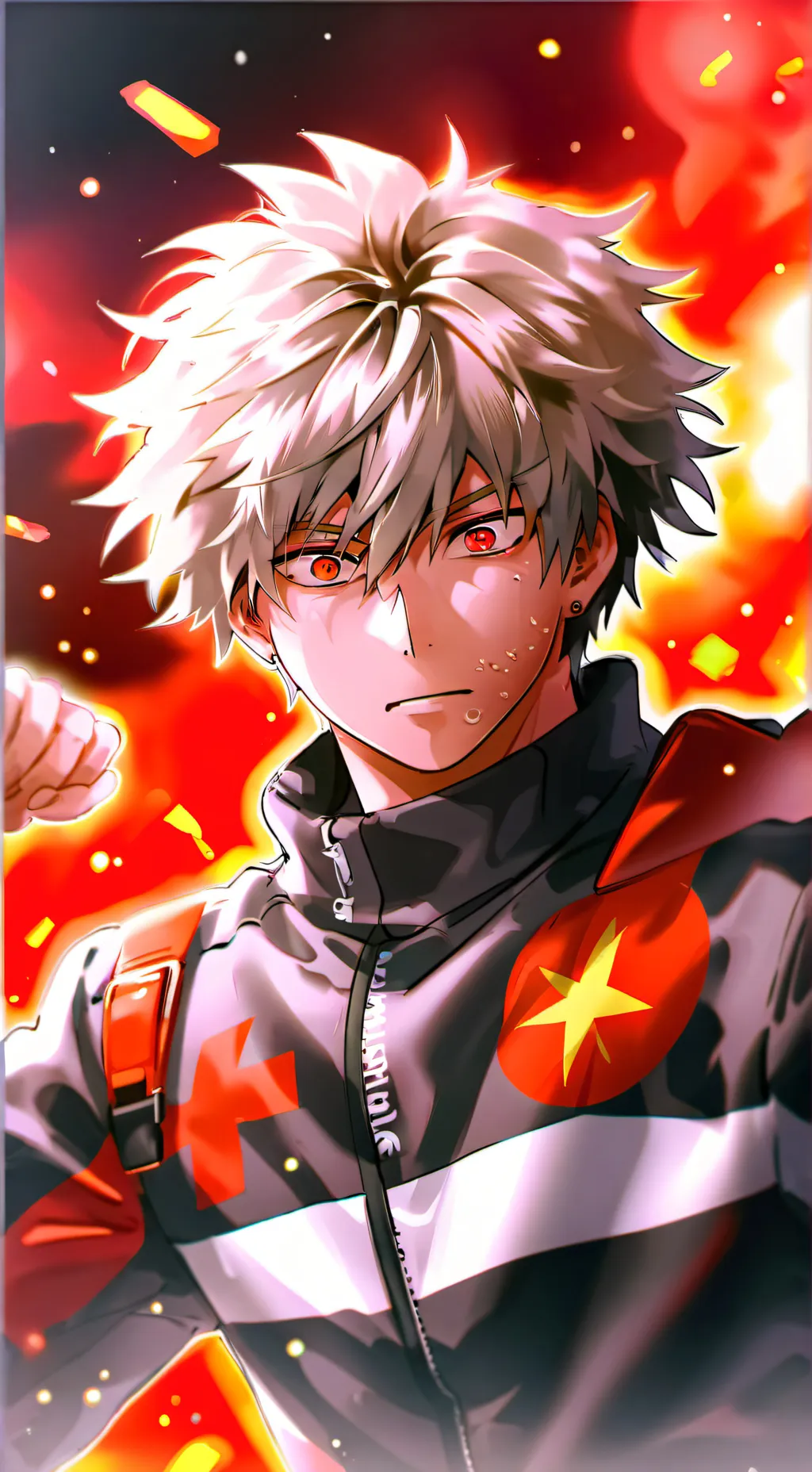 ai character: bakugou background