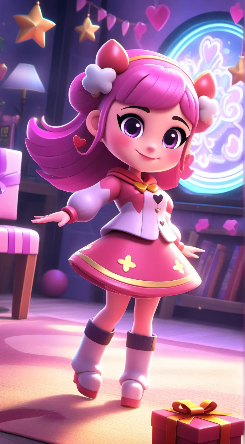 ai character: Valentine ￼ background