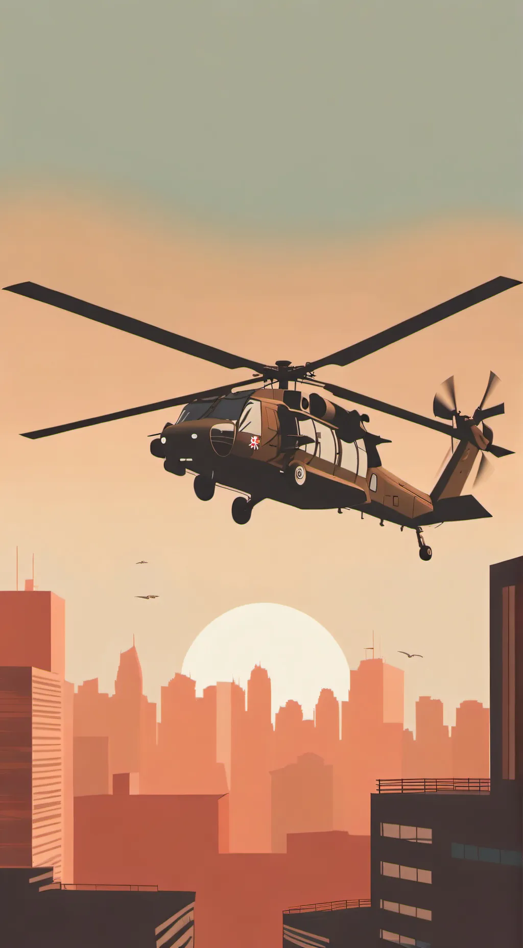 ai character: UH-60 Blackhawk  background