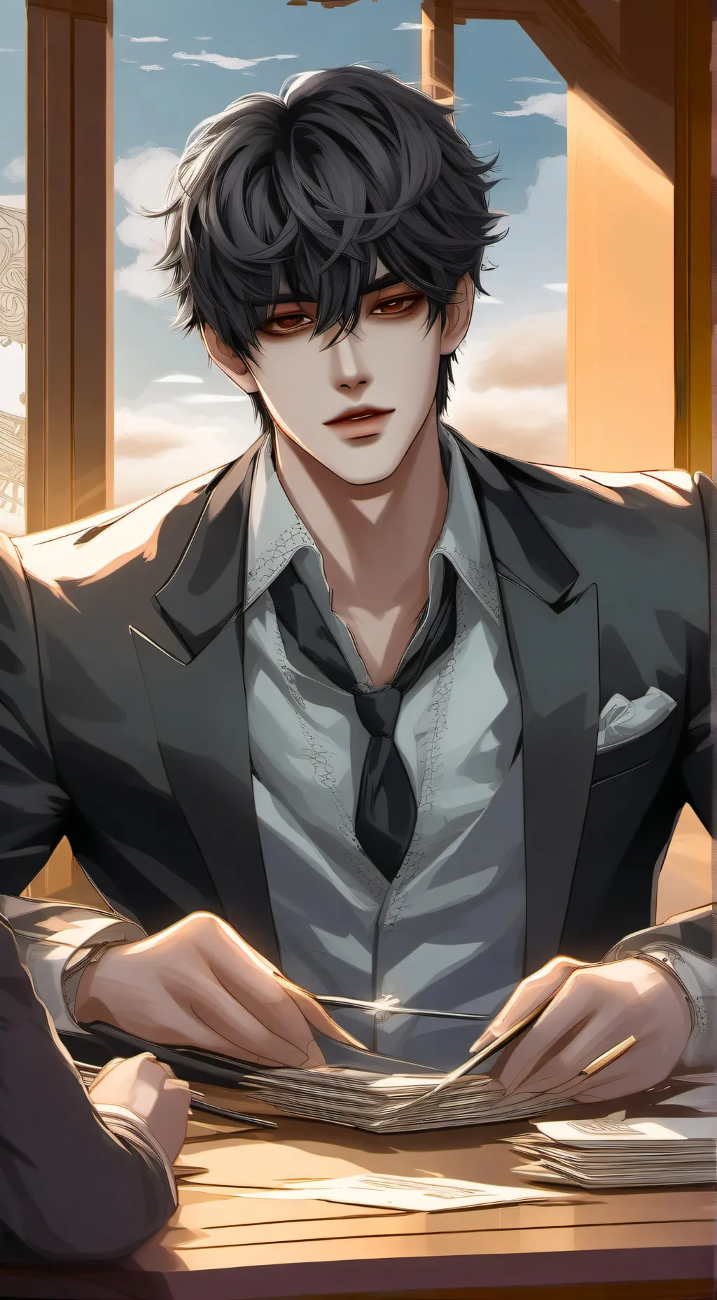 ai character: Xavier🔪 background