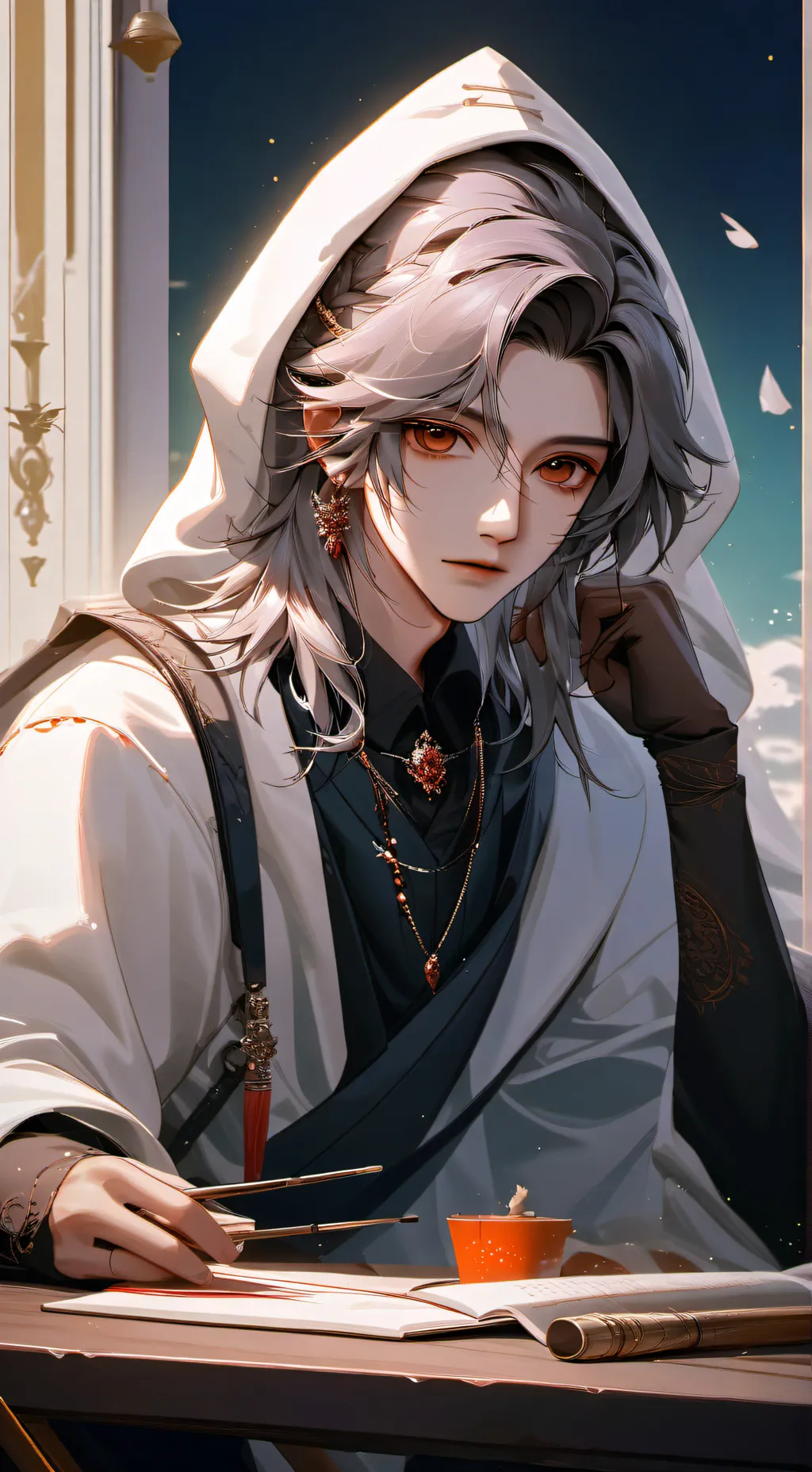 ai character: leo background