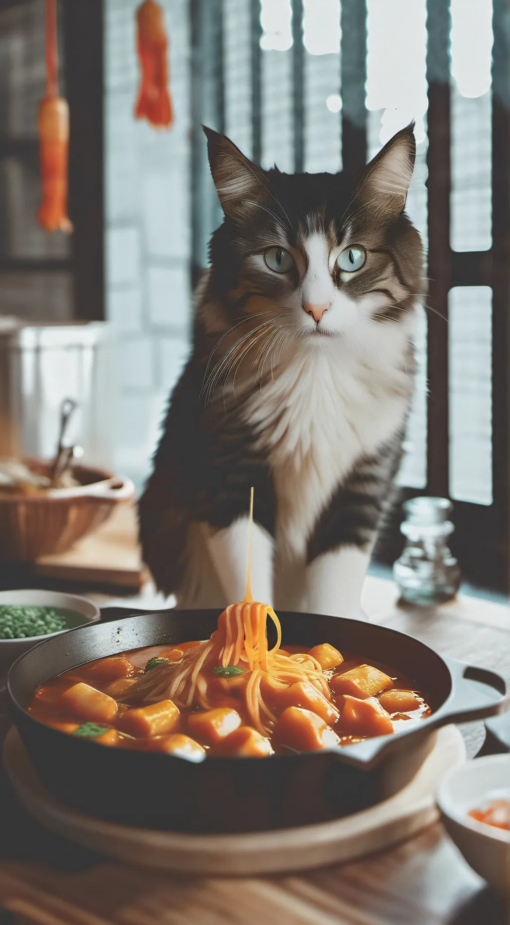 ai character: KoreaBrainrot cats background