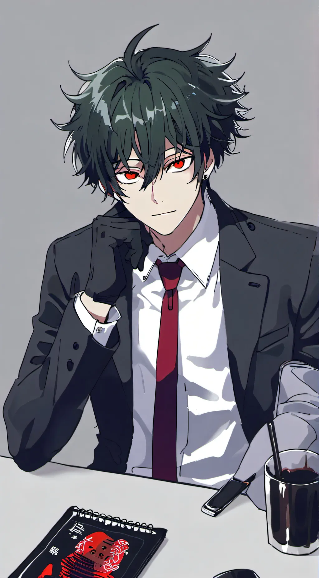 ai character: Villain Deku background