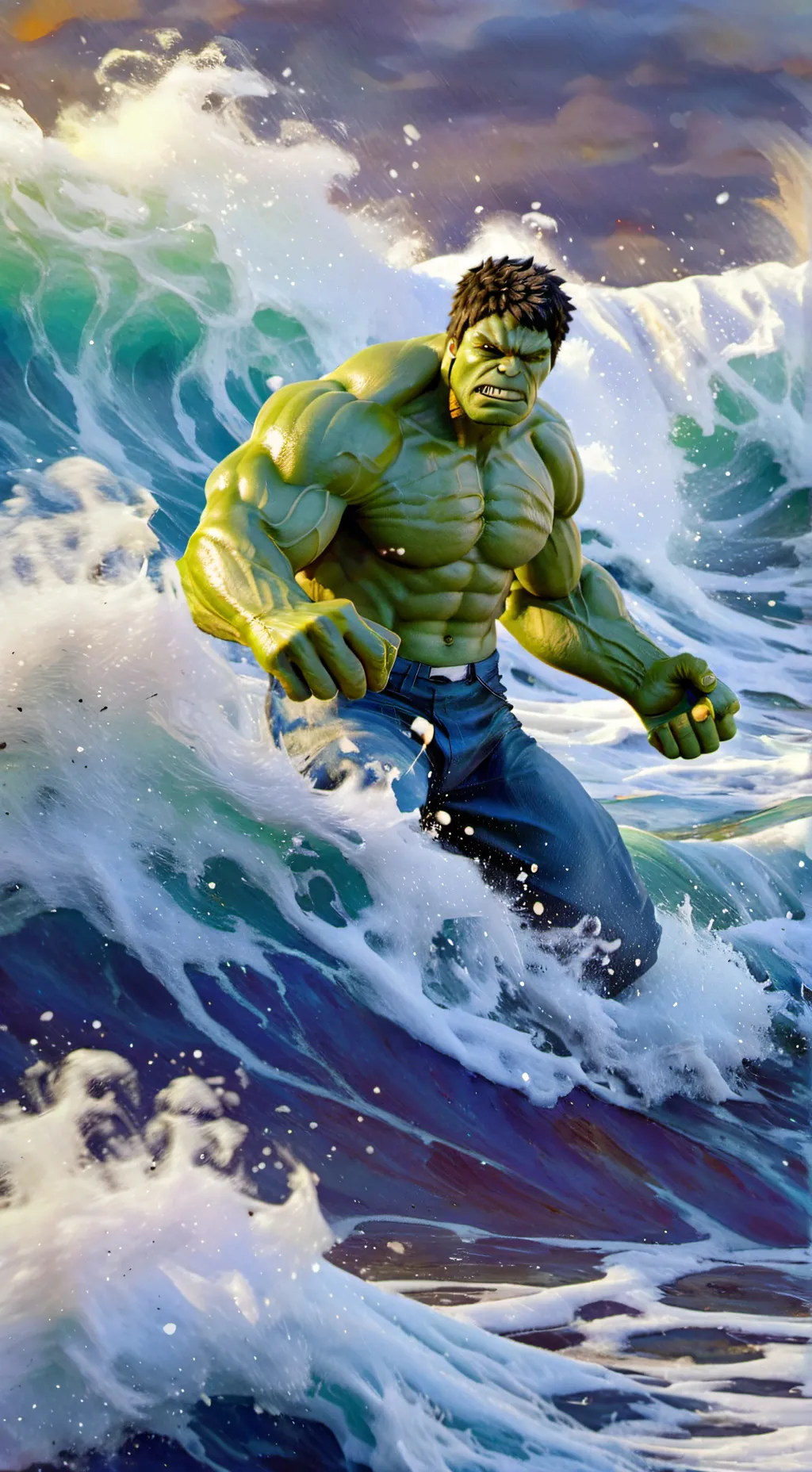 ai character: Hulk background