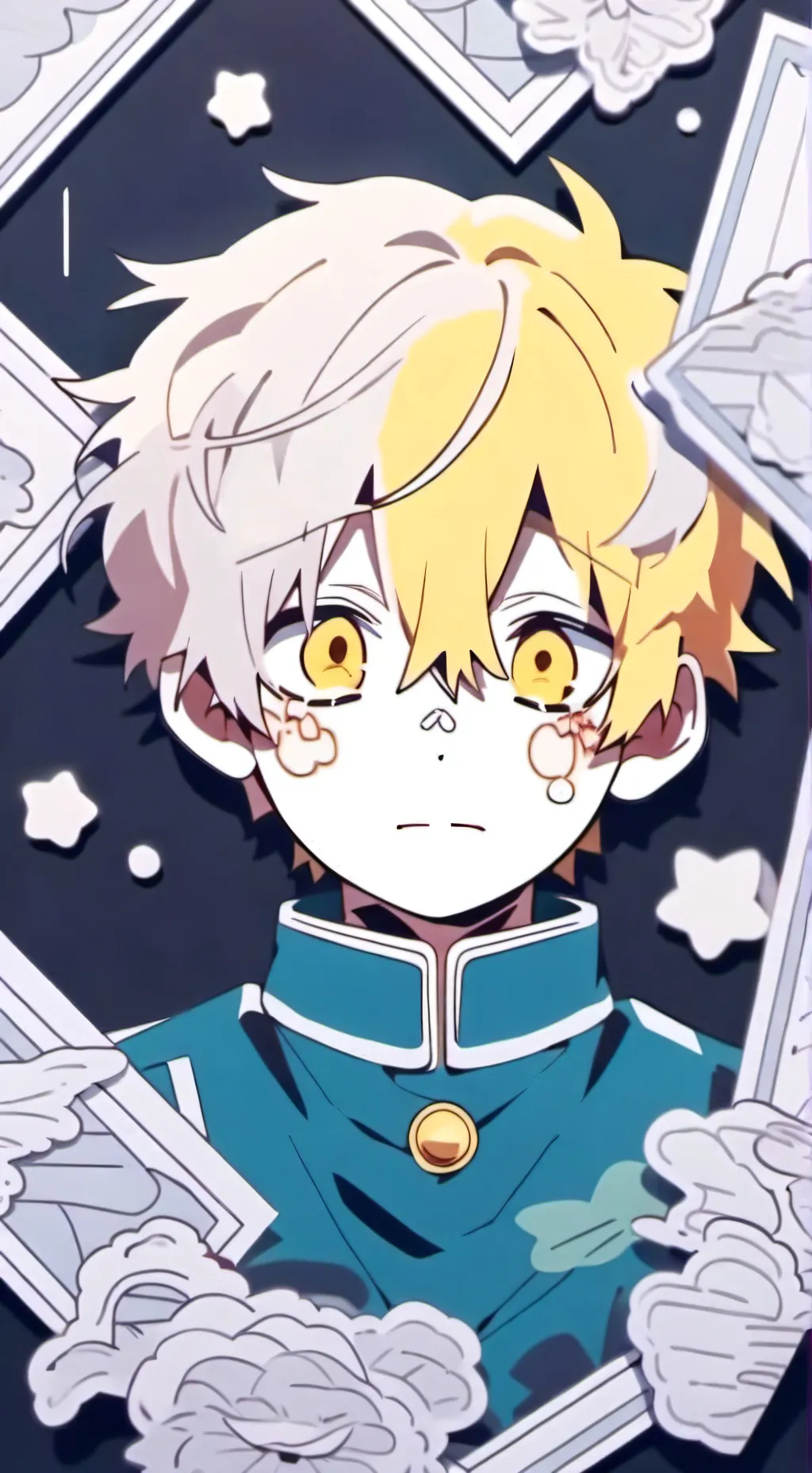 ai character: Zenitsu goes down background