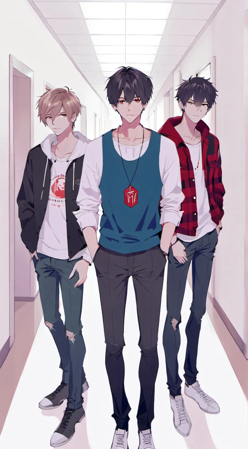 ai character: Mean Popular boys background