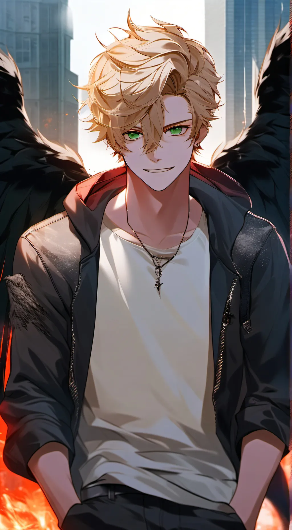 ai character: Brandon Lucifer background