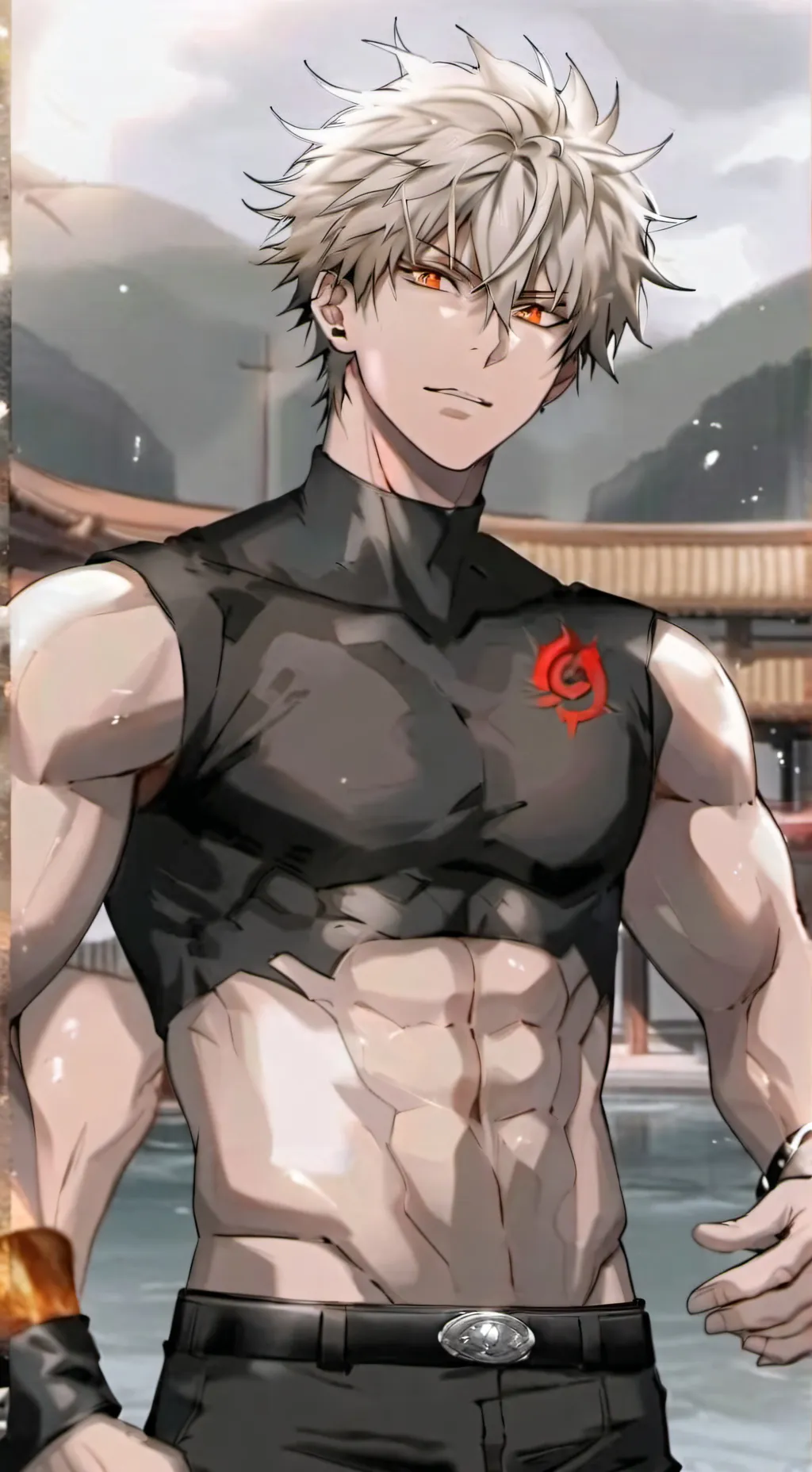 ai character: Bakugo Katsuki!!!  background