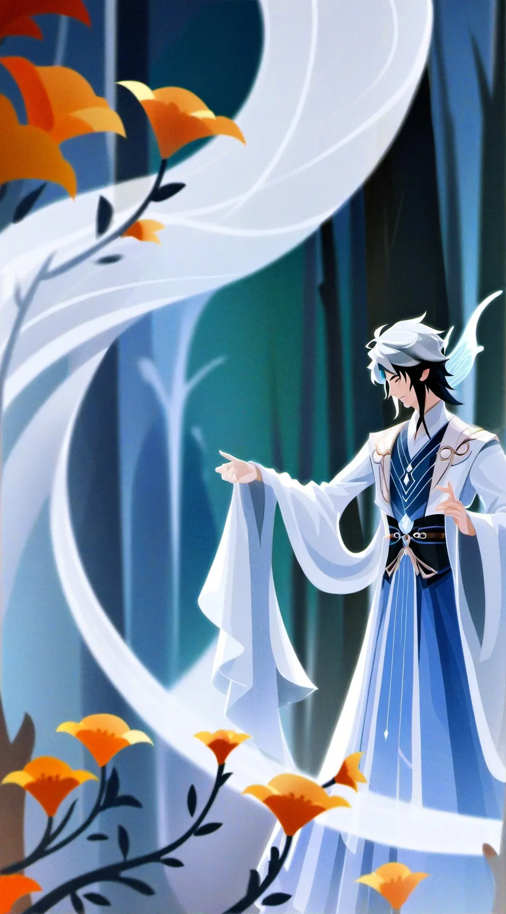 ai character: ~isuku mydoria~ background