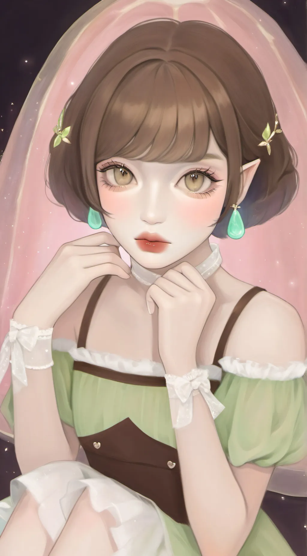 ai character: Chrystina✨🌟🎀 background