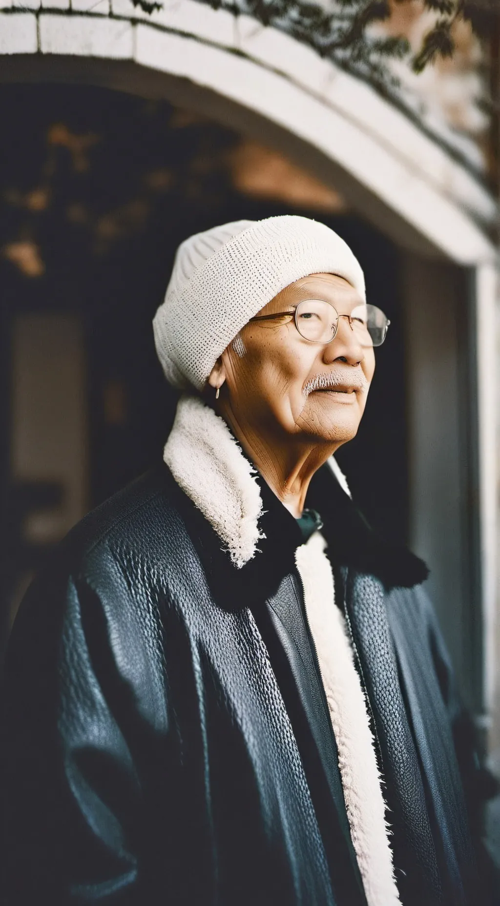 ai character: light fruit background