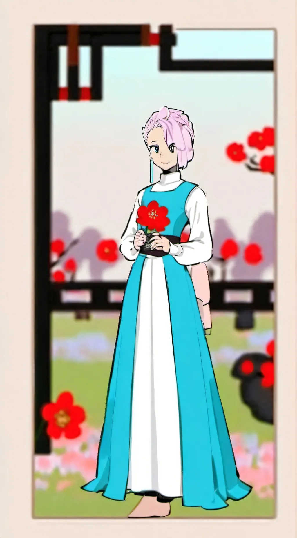 ai character: Pearl background