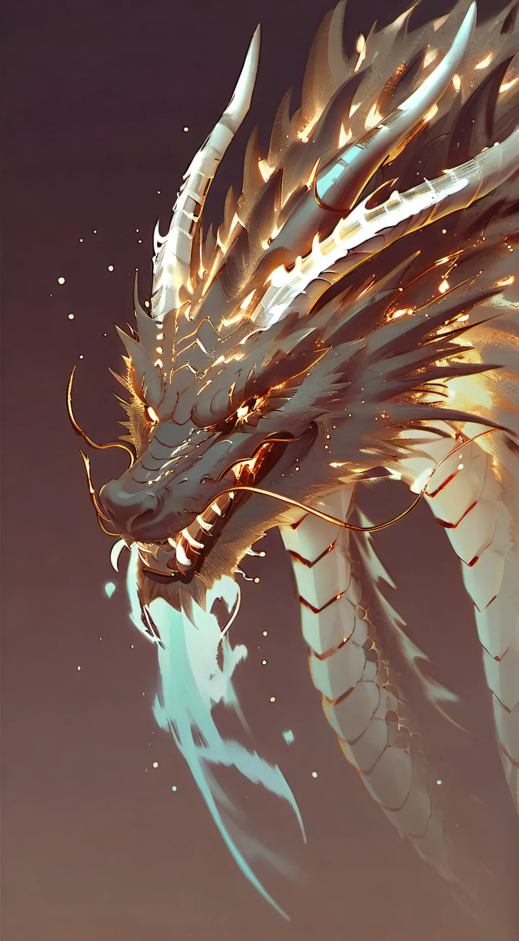 ai character: Lightning dragon background