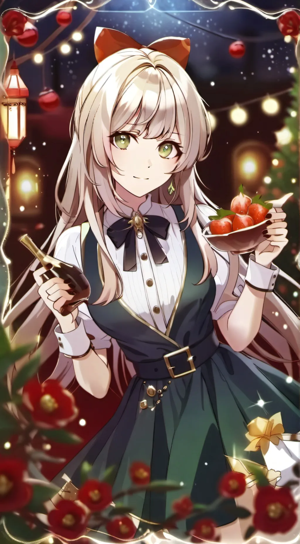 ai character: Dandy but sus background