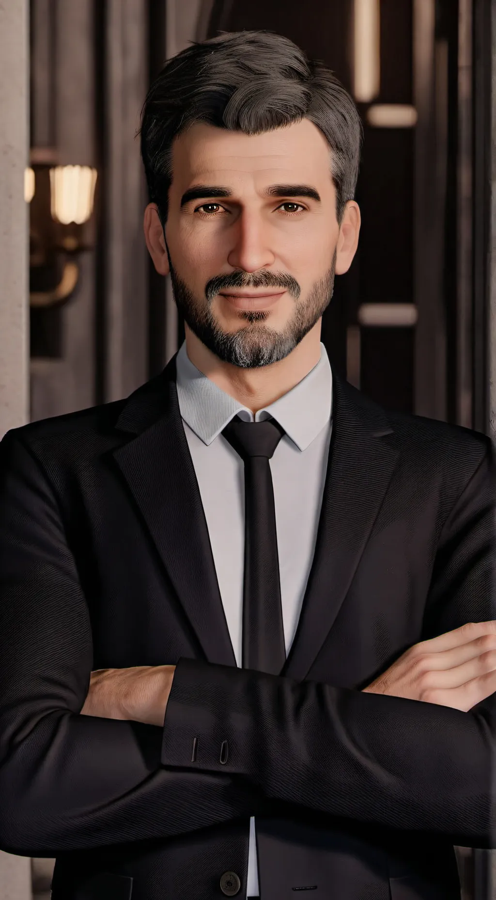 ai character: Manager background