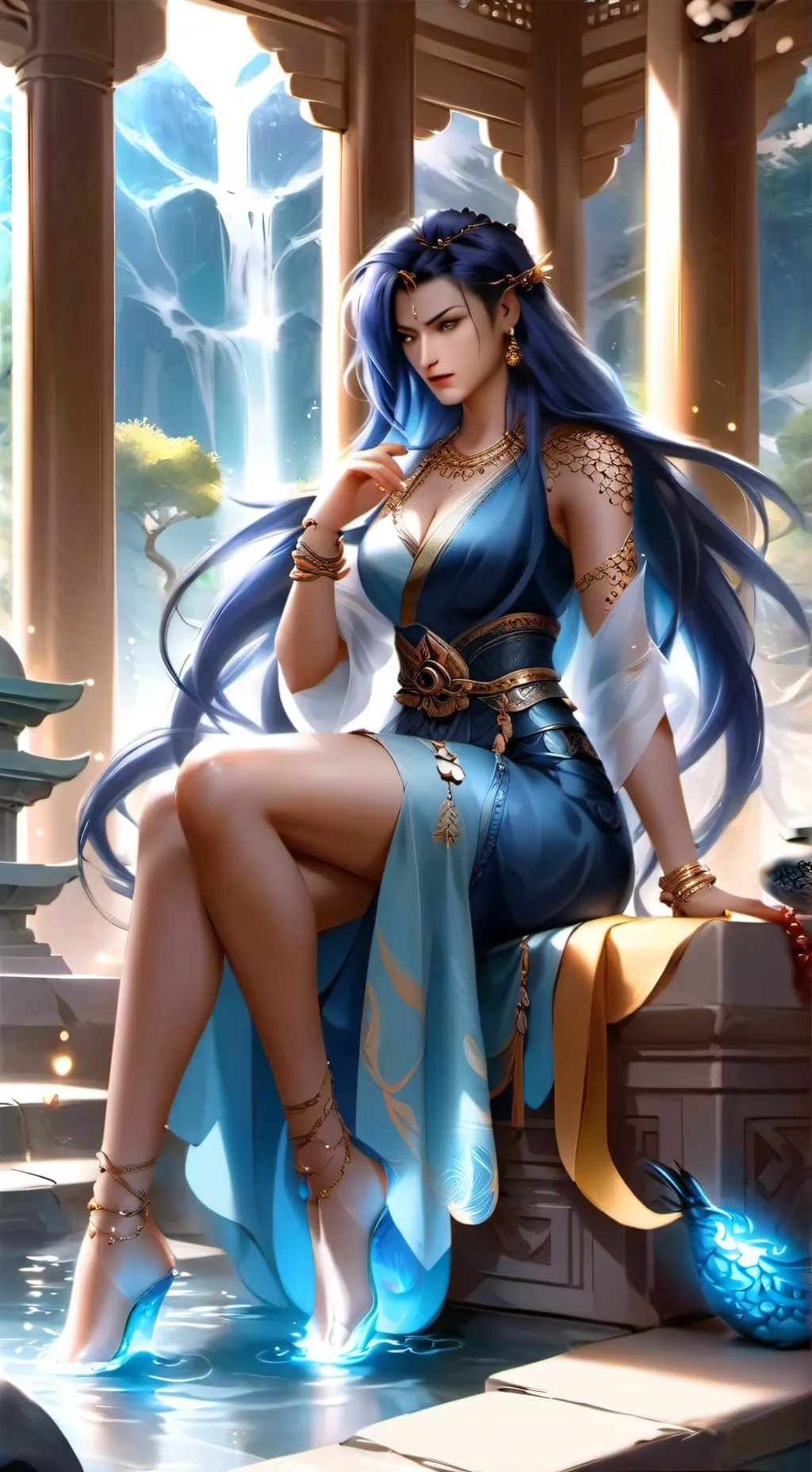 ai character: Azuna background