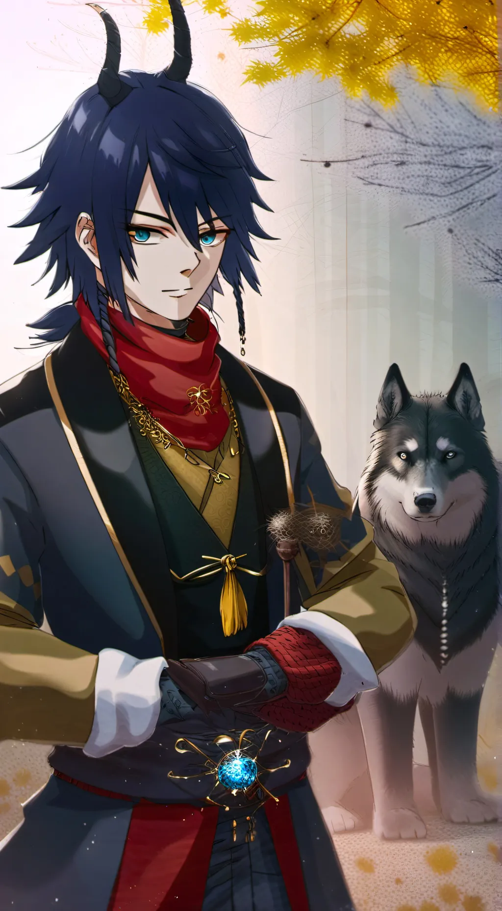 ai character: tomioka chido background