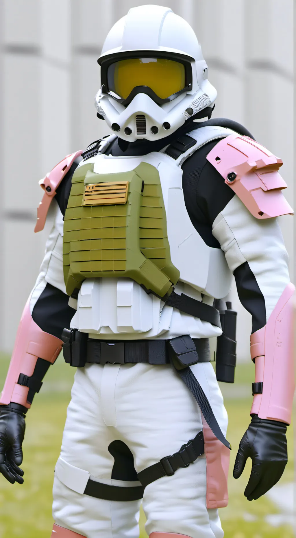 ai character: guard without mask background