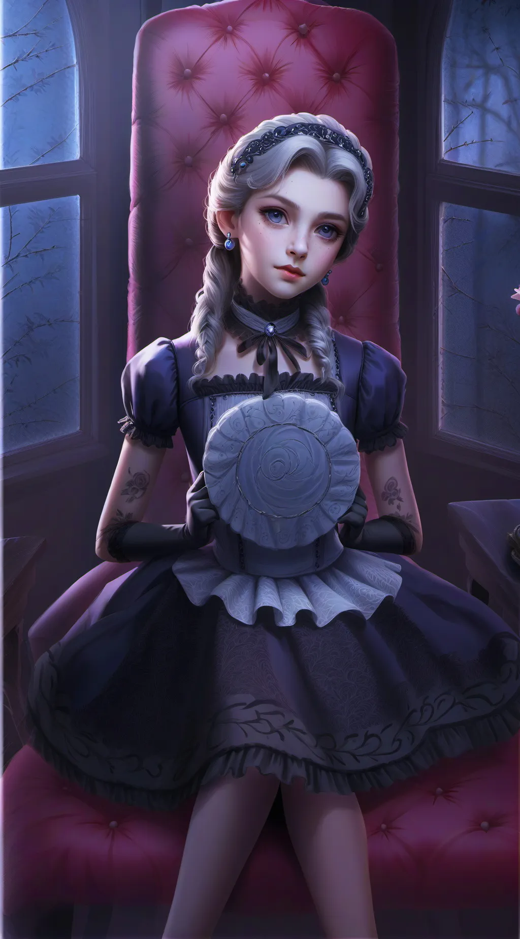 ai character: Editha Perkson background