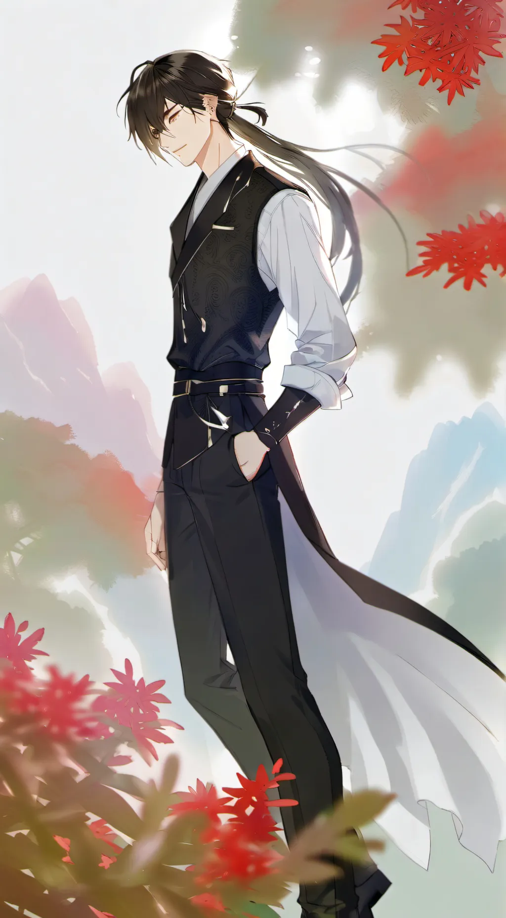 ai character: Milo~😮‍💨 background