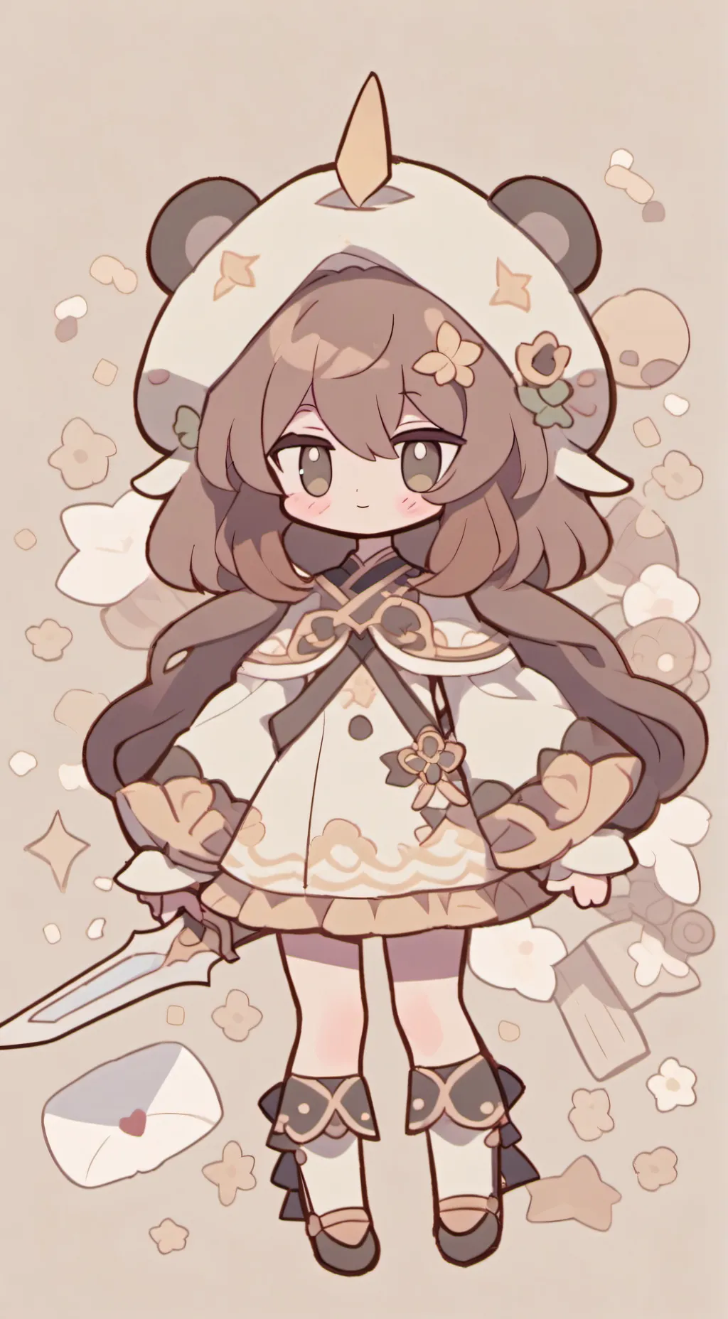 ai character: paper School  background