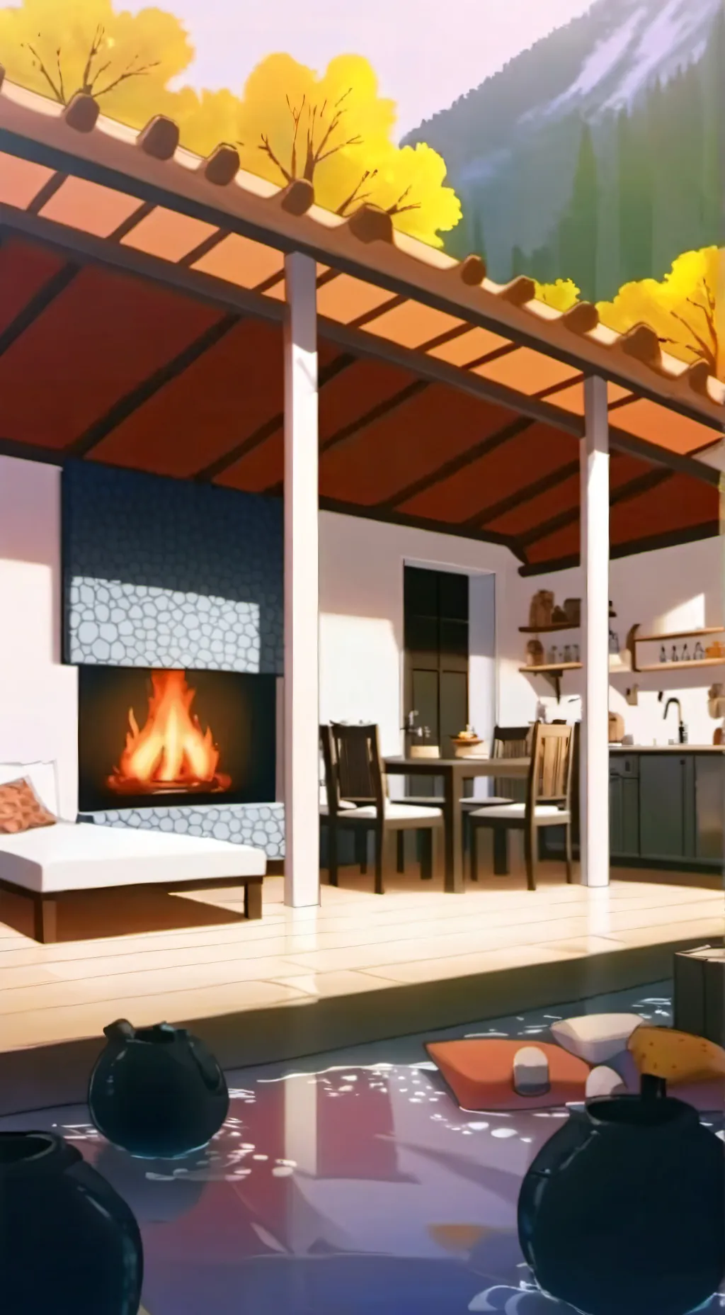 ai character: Dw Sleepover background