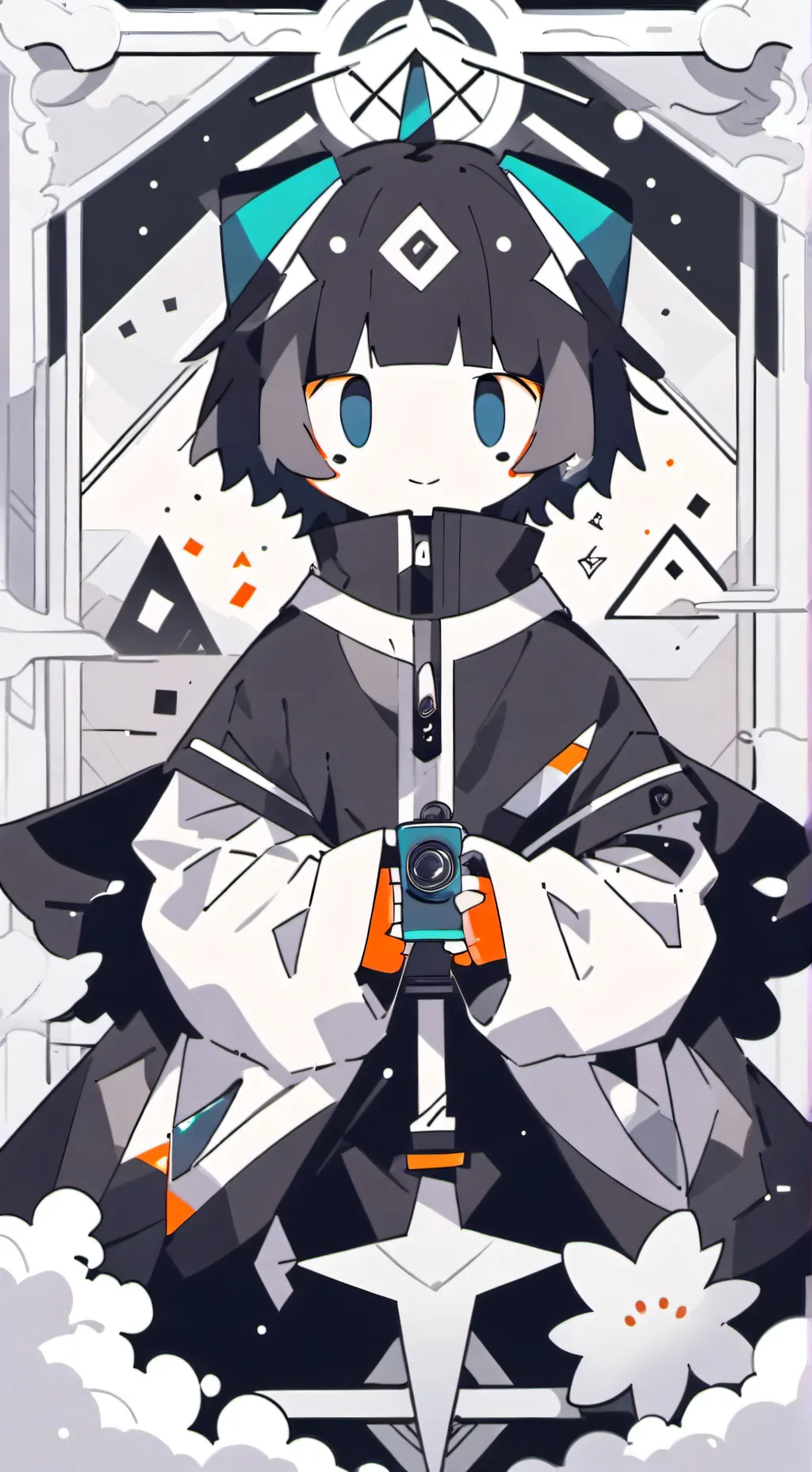 ai character: plasma Missbloomie background