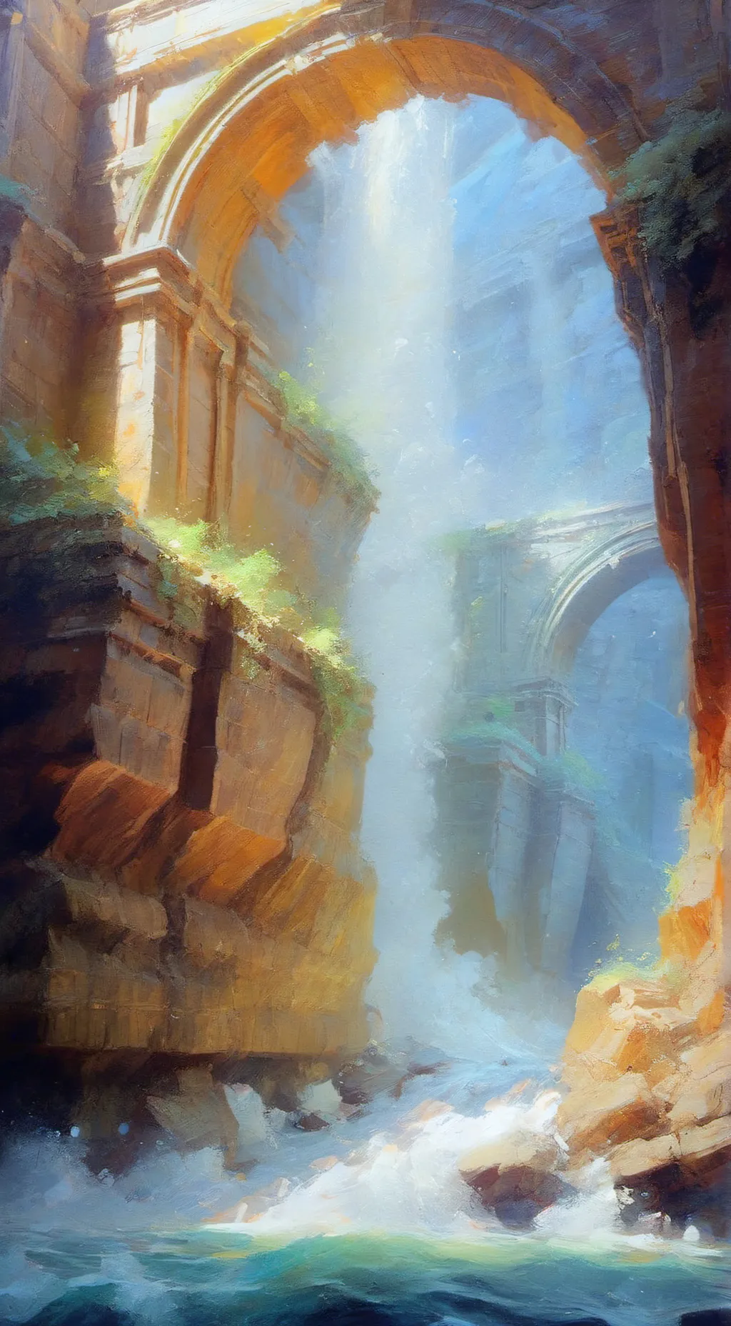 ai character: 五大传送门 background