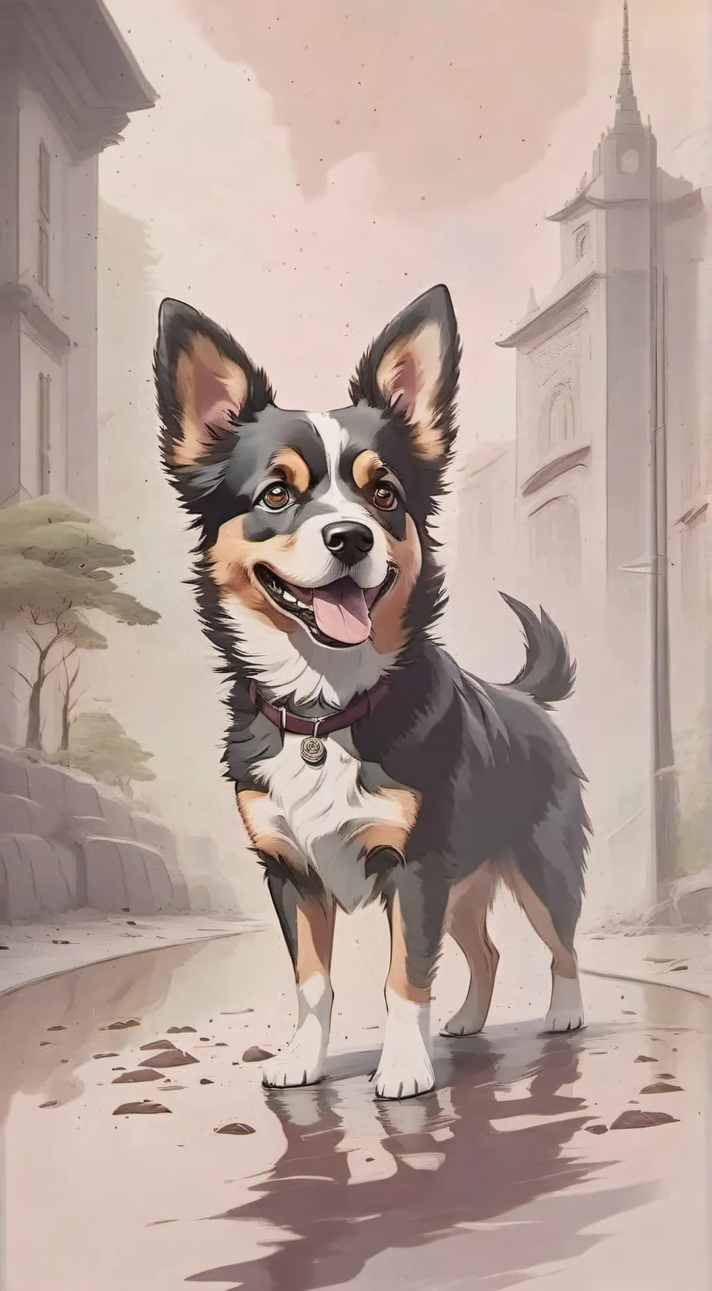 ai character: dogday's love  background